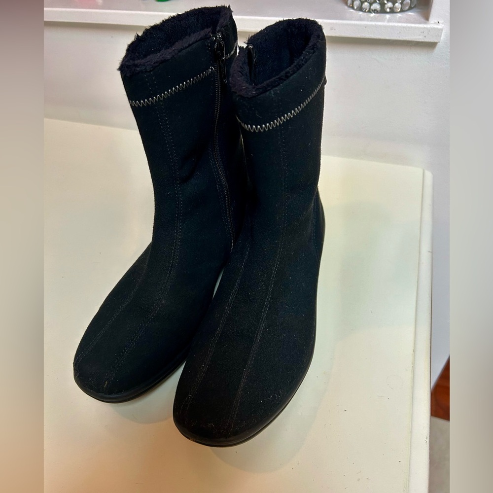 Romika. Black Ankle Boots this is amazing deal! Comfy high end boots! Excellent!